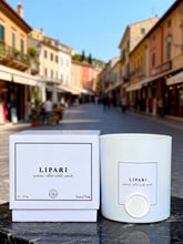 Load image into Gallery viewer, Lipari - 9 oz candle (jasmine, velvet woods, peach)
