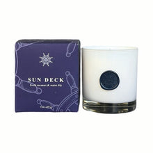 Load image into Gallery viewer, SUN DECK - Yacht Life 9 oz candle (fresh coconut &amp; water lily)
