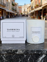 Load image into Gallery viewer, Taromina - 9 oz candle (velvet moss, tangerine, bergamot)
