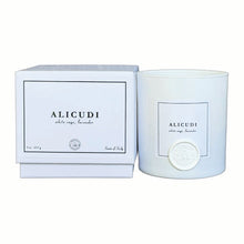 Load image into Gallery viewer, Alicudi - 9 oz candle (white sage, lavender)
