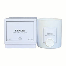 Load image into Gallery viewer, Lipari - 9 oz candle (jasmine, velvet woods, peach)
