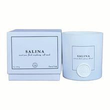 Load image into Gallery viewer, Salina - 9 oz candle (sweet pea, fresh raspberry, soft musk)
