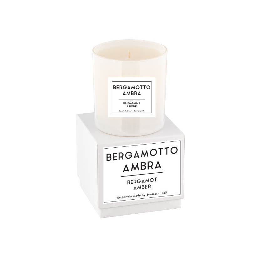 Linea Lusso Collection - 9 oz soy candle - Bergamot Amber