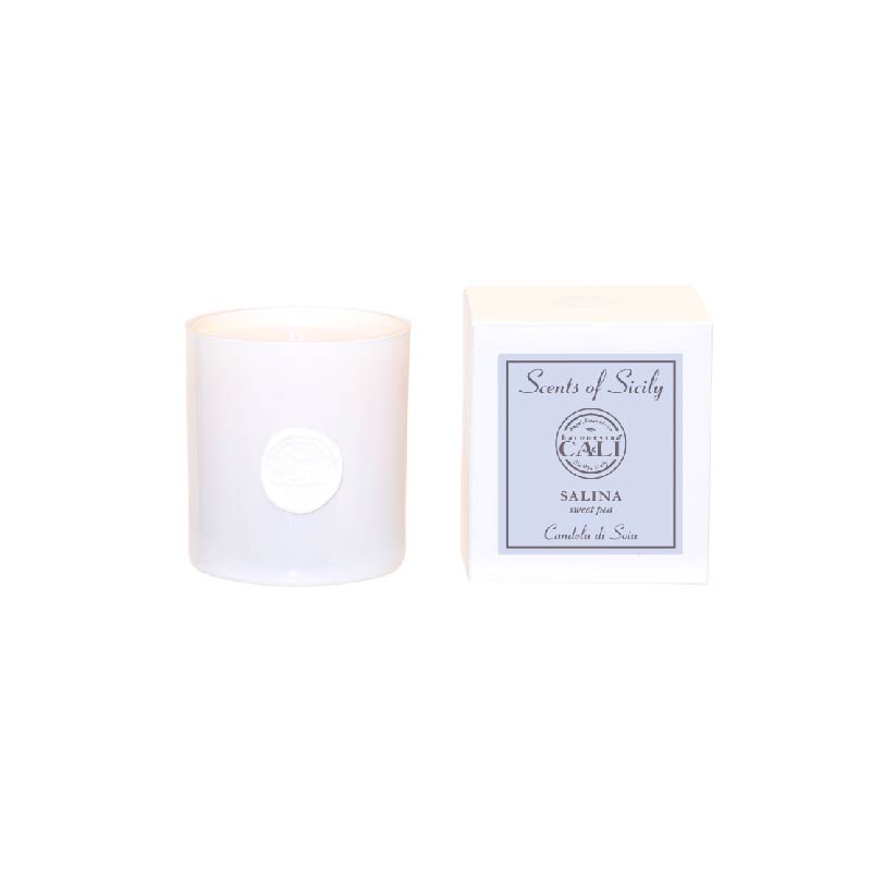 Scents of Sicily Collection - 9 oz soy candle - Salina (sweet pea)